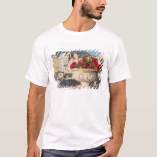 Italy, Sicily, Termini Imerese, View & Flowers T-Shirt