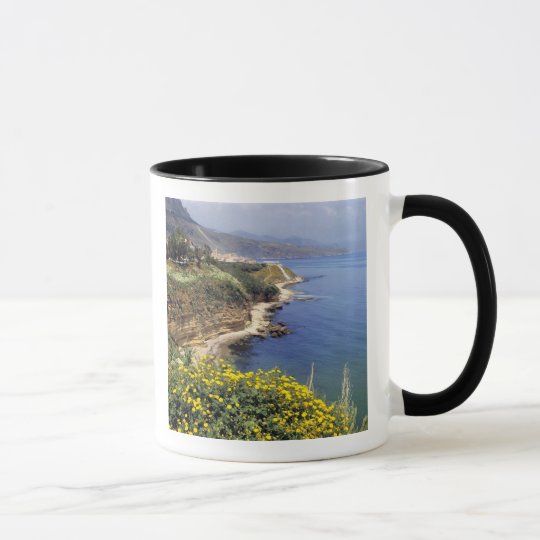 Italy, Sicily. The north coast of Sicily in Mug