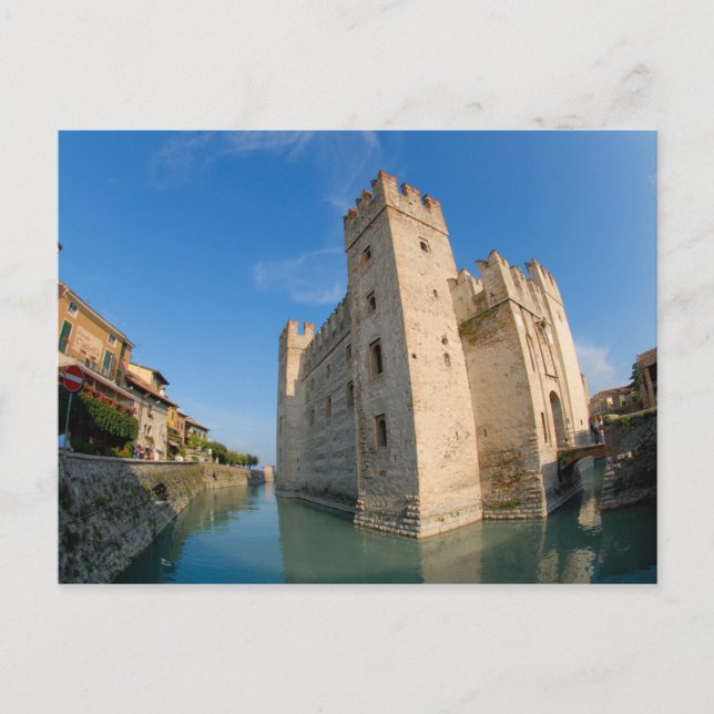 Italy, Sirmione, Lake Garda, the Scaliger Postcard (Front)