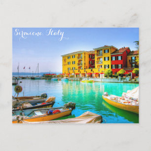 Italy Sirmione Lake Garda Waterfront Postcard