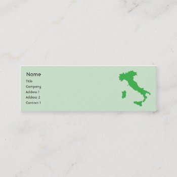 Italy - Skinny Mini Business Card by ZazzleProfileCards at Zazzle