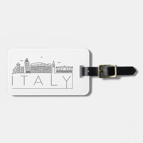 Italy Skyline Luggage Tag