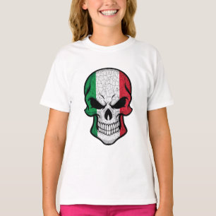 Italy Smiling Skull Flag T-Shirt