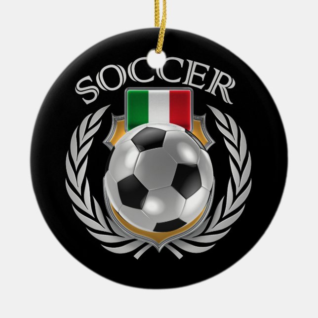 Italy Soccer 2016 Fan Gear Ceramic Ornament (Front)
