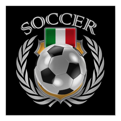 Italy Soccer 2016 Fan Gear Poster