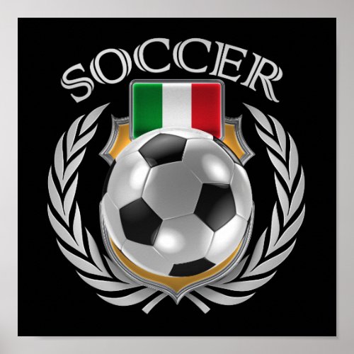 Italy Soccer 2016 Fan Gear Poster