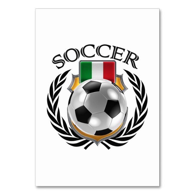 Italy Soccer 2016 Fan Gear Table Number (Back)