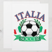 Italy soccer ball designs (Front/Back)