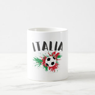 Italy Soccer Ball Grunge Flag Coffee Mug