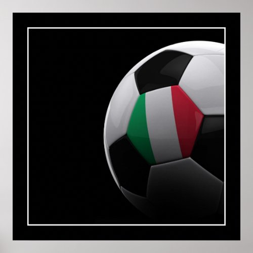 Italy Soccer Ball _ POSTER