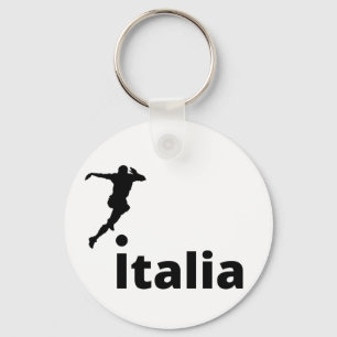 Italy soccer, customizable keychain