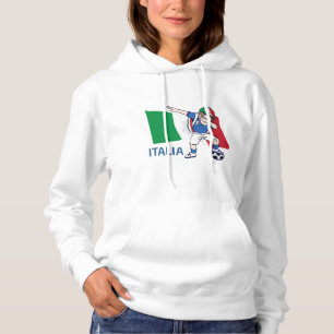 Italy Soccer Fan Kid dabbing schoolboy Hoodie