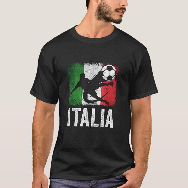 Italy Soccer Football Fan Jersey T-Shirt (Front)