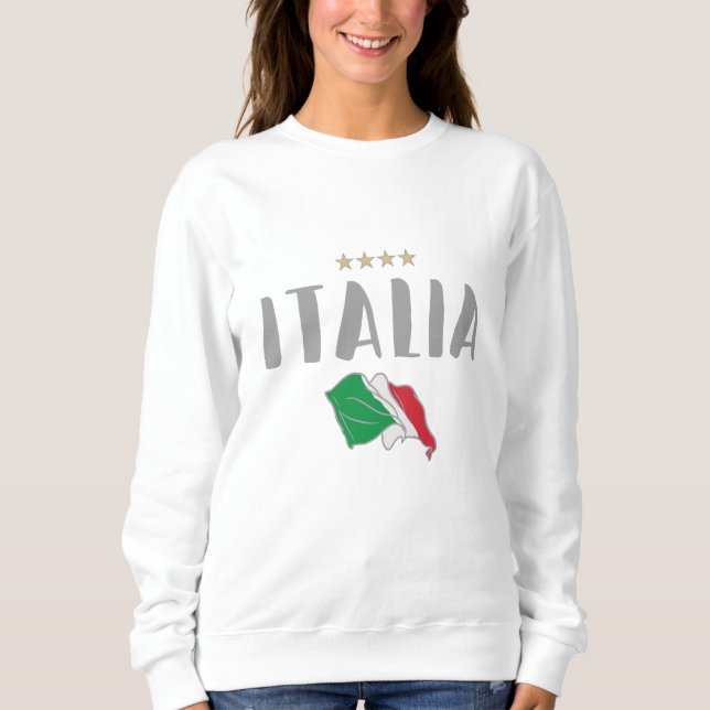 Italy Soccer Football Fan Shirt Flag (Front)