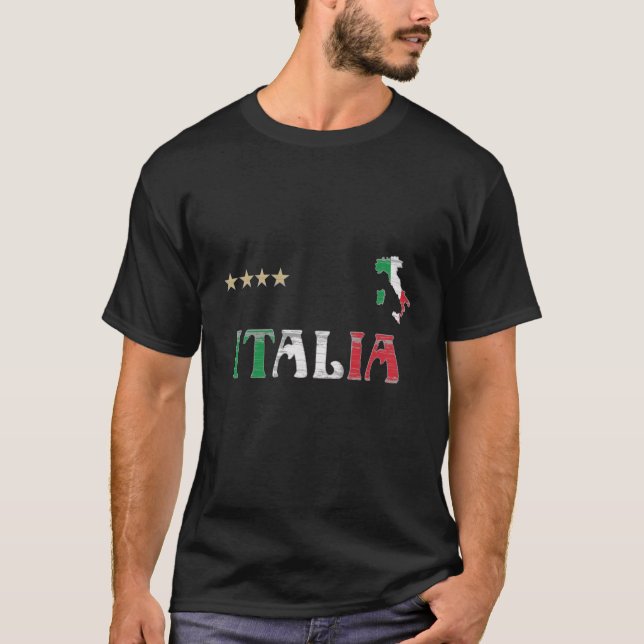 Italy Soccer Football Fan Shirt Flag (Front)