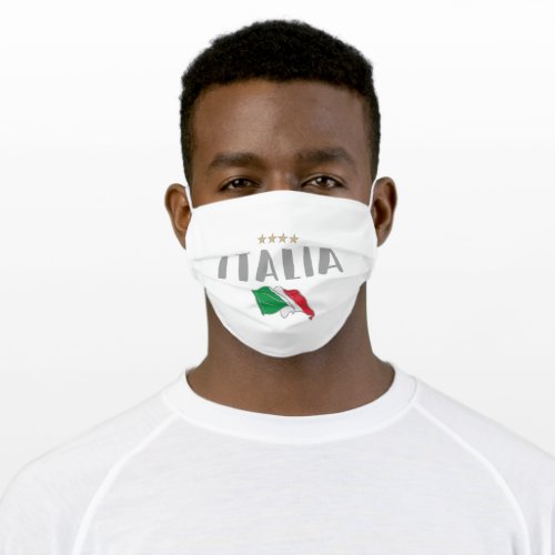Italy Soccer Football Fan Shirt Flag Adult Cloth Face Mask