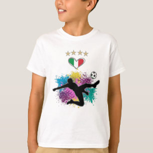 Italy Soccer Football Fan Shirt Flag Splash