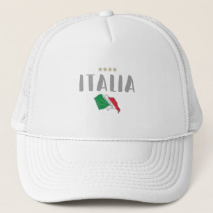 Italy Soccer Football Fan Shirt Flag Trucker Hat