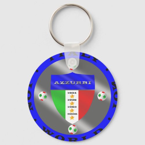 Italy Soccer Keychain