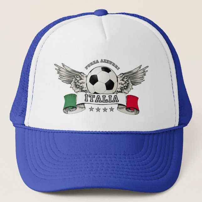 Italy Soccer National Team supporter hat (Front)