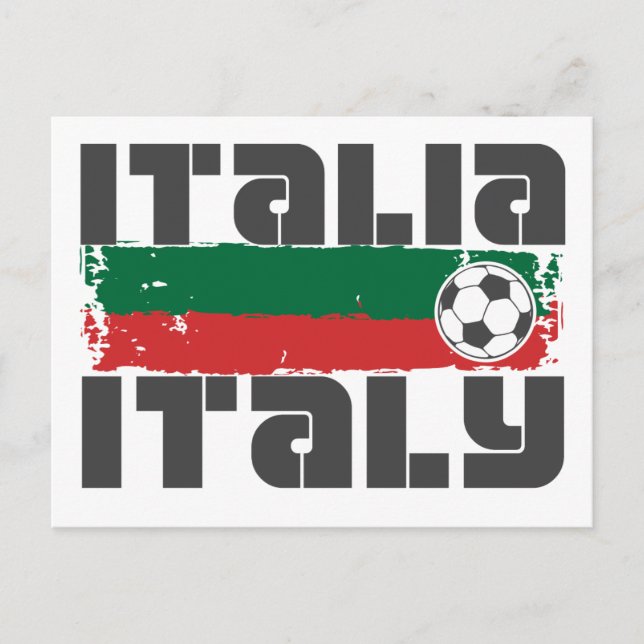 Italy Soccer Postcard (Front)
