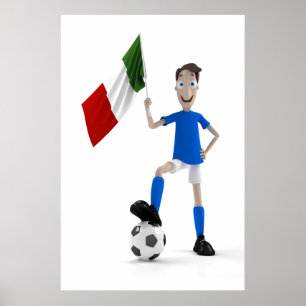 Italy soccer poster