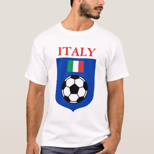 Italy Soccer Shield T_Shirt