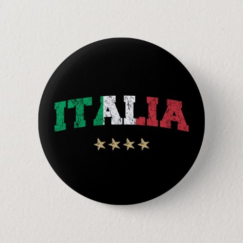 Italy Soccer Shirt Football Fan Italian Flag Button