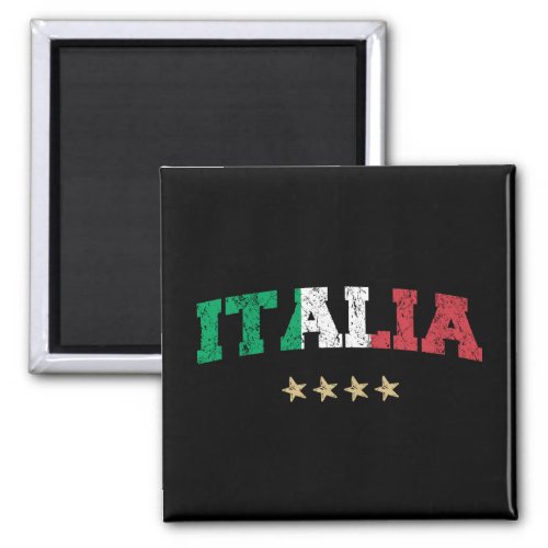 Italy Soccer Shirt Football Fan Italian Flag Magnet
