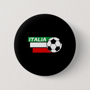 Italy Soccer Shirt. Italian Flag Colors Soccer  Button