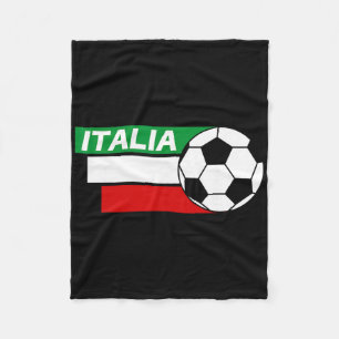 Italy Soccer Shirt. Italian Flag Colors Soccer  Fleece Blanket