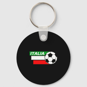 Italy Soccer Shirt Italian Flag Colors Soccer T Sh Keychain