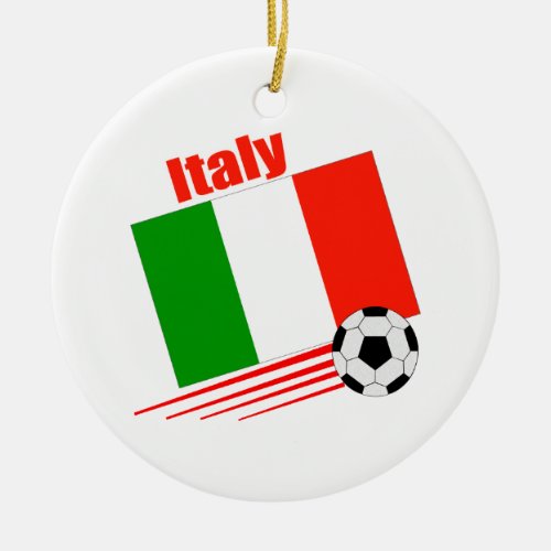 Italy Soccer Team Ceramic Ornament