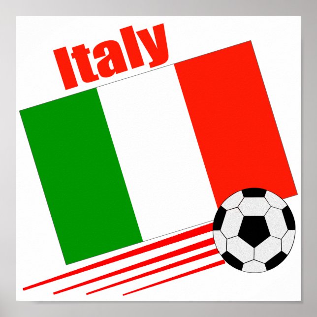 Italy Soccer Team Poster (Front)