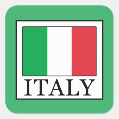 Italy Square Sticker