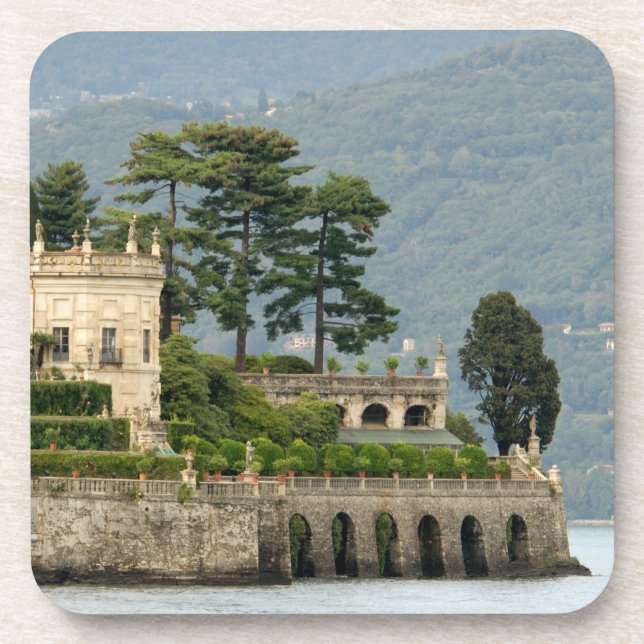Italy, Stresa, Lake Maggiore, Isola Bella 2 Beverage Coaster (Front)