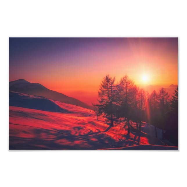 italy sunrise picture photo print (Front)