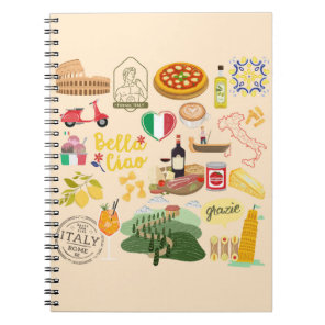 Italy Symbols Notebook