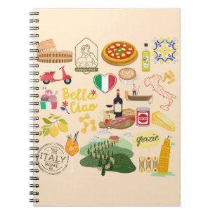 Italy Symbols Notebook