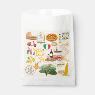 Italy Symbols Travel Lovers Favor Bag