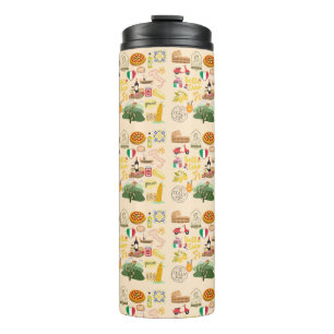 Italy Symbols Travel Lovers Thermal Tumbler