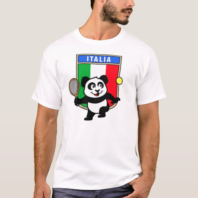 Italy Tennis Panda T-Shirt (Front)