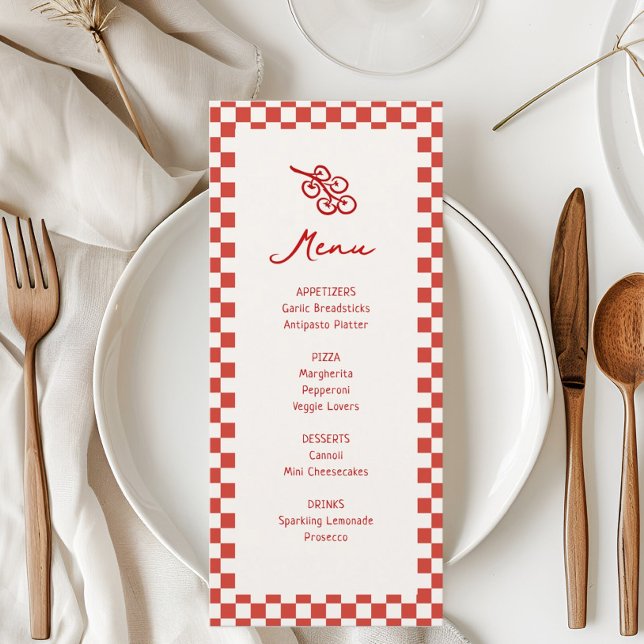 Italy That's Amore Bachelorette Party Menu (Creator Uploaded)