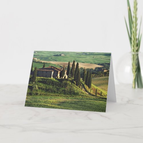 Italy The pastoral Tuscany villa in Val dOrcia Card