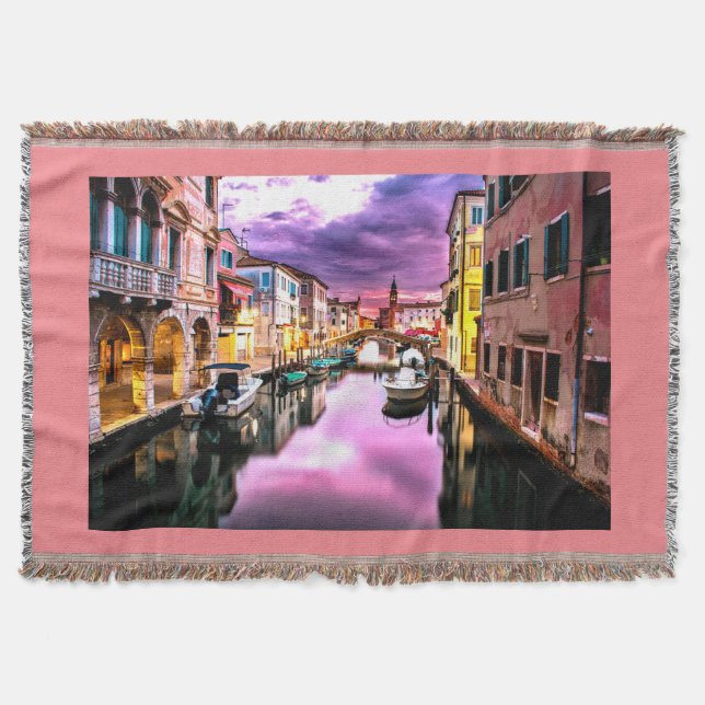 Italy throw blanket. throw blanket (Front)