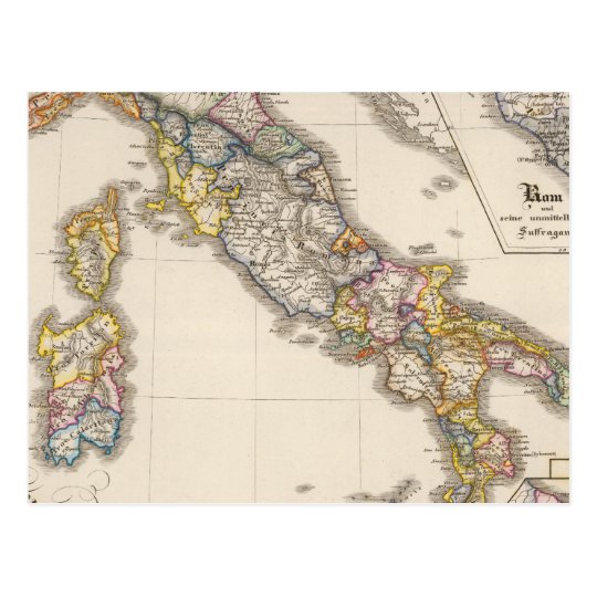 Italy to his ecclesiastical division postcard