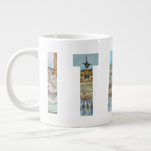 Italy travel locations  giant coffee mug (Left)