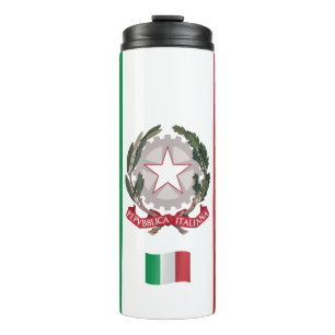 Italy Travel Mug, patriotic Italian Flag Thermal Tumbler