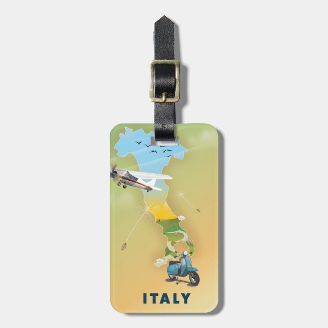 Italy Travel poster Luggage Tag (Front Vertical)