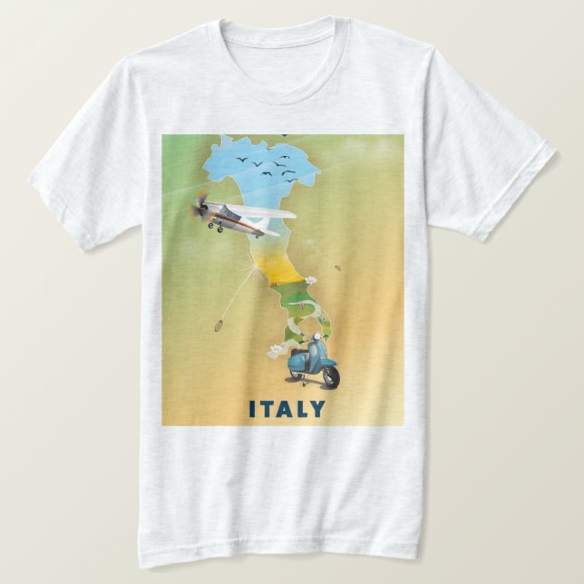 Italy Travel poster. T-Shirt (Design Front)